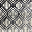 Stefano Cut Velvet Fabric - Geometric Diamond Pattern, 55" Width (1 Yard)
