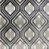 Stefano Cut Velvet Fabric - Geometric Diamond Pattern, 55" Width (1 Yard)