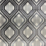 Stefano Cut Velvet Fabric - Geometric Diamond Pattern, 55" Width (1 Yard)