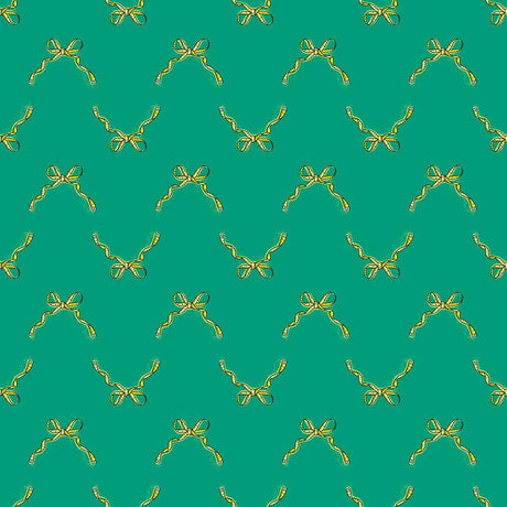 Cotton Fabric Emerald Measure Twice 44/45