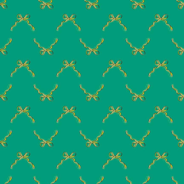 Cotton Fabric Emerald Measure Twice 44/45