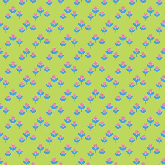 Cotton Cute As A Button Fabric 44/45 Acid