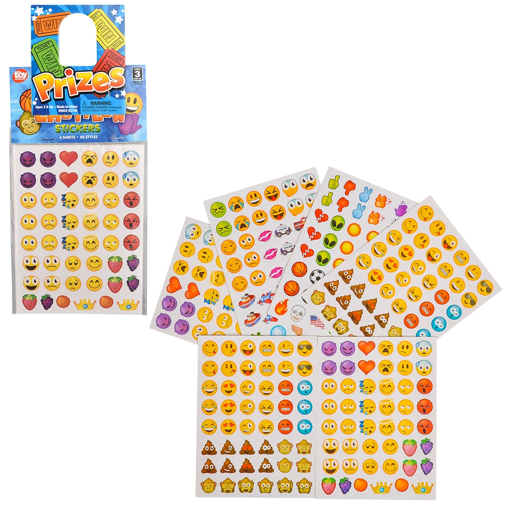 Emoticon Stickers (Dozen Poly Bag)