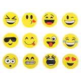 Emoticon Erasers (72 Pc Poly Bag)