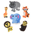 Mini Zoo Animal Erasers (144 Pc Poly Bag)