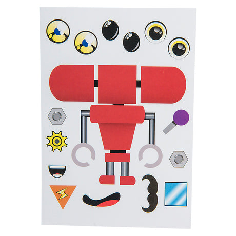 Robot Character Sticker Set (1 DZ)