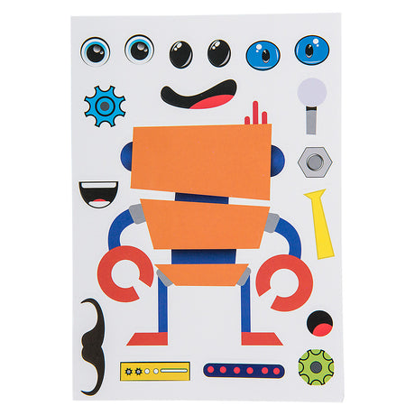 Robot Character Sticker Set (1 DZ)
