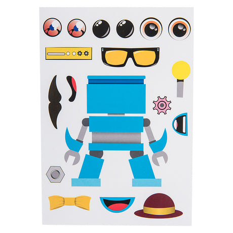 Robot Character Sticker Set (1 DZ)