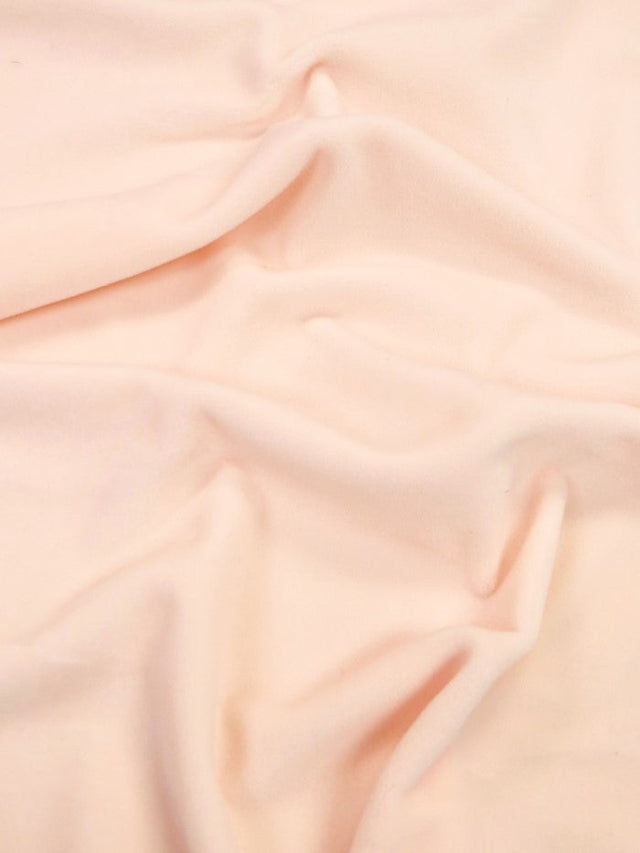 Nude Pink Stretch Mochi Plush Minky Fabric by the Yard