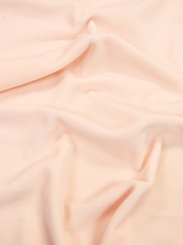 Nude Pink Stretch Mochi Plush Minky Fabric by the Yard