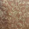 Stolvi Floral Print Jacquard Silk Fabric - Barnacle, Black, Brown, Claret, Fire, 54" Width (1 Yard)
