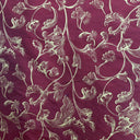 Stolvi Floral Print Jacquard Silk Fabric - Barnacle, Black, Brown, Claret, Fire, 54" Width (1 Yard)