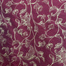 Stolvi Floral Print Jacquard Silk Fabric - Barnacle, Black, Brown, Claret, Fire, 54" Width (1 Yard)