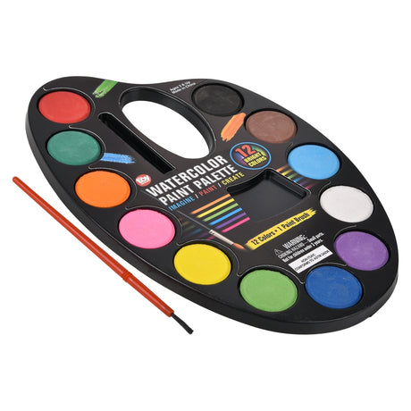 Water Paint Palette 12 Color (1 DZ)