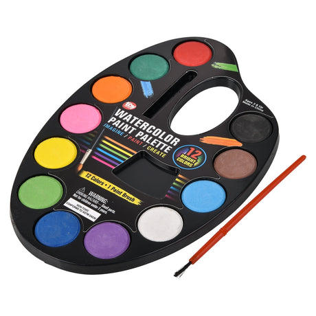 Water Paint Palette 12 Color (1 DZ)