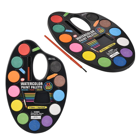 Water Paint Palette 12 Color (1 DZ)
