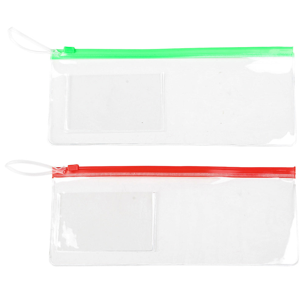 Vinyl Pouches With Zipper (1 DZ)