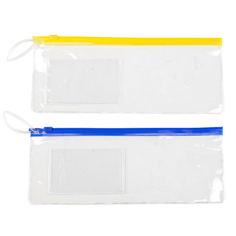 Vinyl Pouches With Zipper (1 DZ)