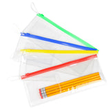Vinyl Pouches With Zipper (1 DZ)