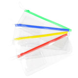 Vinyl Pouches With Zipper (1 DZ)