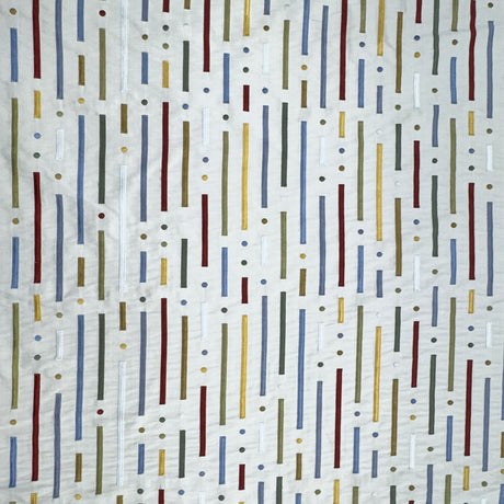 Stratus Silk Fabric - Multicolored Stripe, 54" Width (1 Yard)