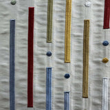Stratus Silk Fabric - Multicolored Stripe, 54" Width (1 Yard)