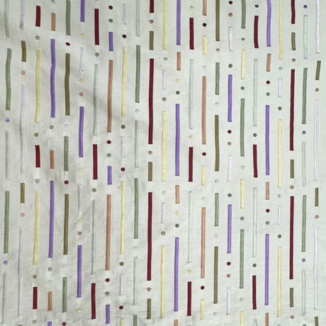 Stratus Silk Fabric - Multicolored Stripe, 54" Width (1 Yard)
