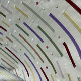 Stratus Silk Fabric - Multicolored Stripe, 54" Width (1 Yard)