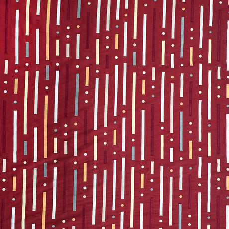 Stratus Silk Fabric - Multicolored Stripe, 54" Width (1 Yard)