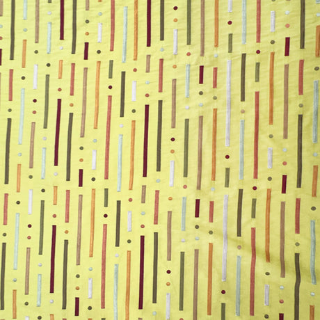 Stratus Silk Fabric - Multicolored Stripe, 54" Width (1 Yard)