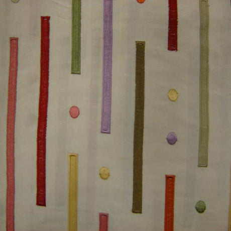 Stratus Silk Fabric - Multicolored Stripe, 54" Width (1 Yard)