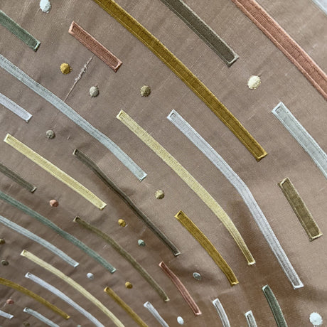 Stratus Silk Fabric - Multicolored Stripe, 54" Width (1 Yard)