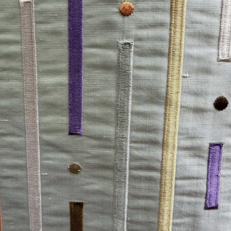Stratus Silk Fabric - Multicolored Stripe, 54" Width (1 Yard)