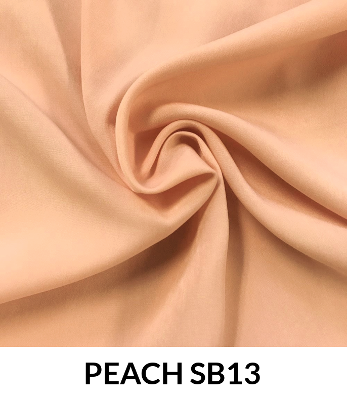 Stretch Peach Skin Polyester Fabric - Peach Skin, Woven, 1 Yard