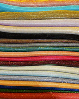 Stretch Glimmer Knit Polyester Spandex Fabric - Metallic Glitter Knit, 56" Width (1 Yard)