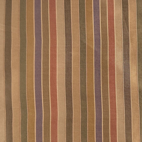 Strozzo Silk Fabric - Multi-Colored Thin Stripe, 54" Width (1 Yard)