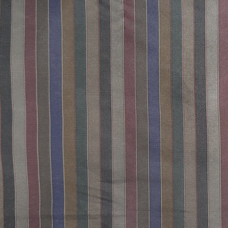 Strozzo Silk Fabric - Multi-Colored Thin Stripe, 54" Width (1 Yard)