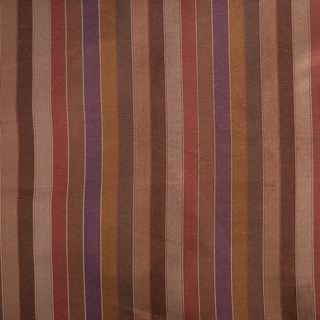 Strozzo Silk Fabric - Multi-Colored Thin Stripe, 54" Width (1 Yard)