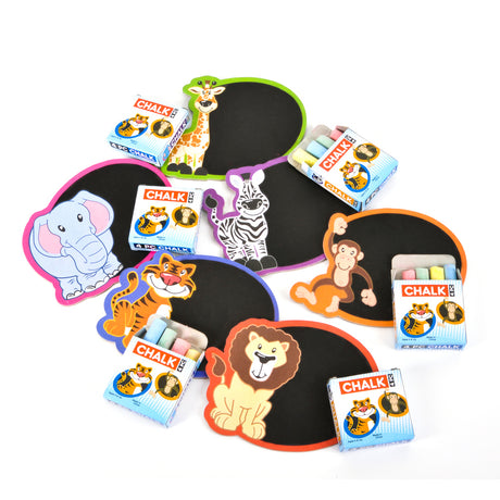 Zoo Animal Chalkboard Set (1 DZS)