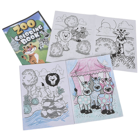 Zoo Animal Coloring Book 9x11" (12 Pages) (1 DZ)