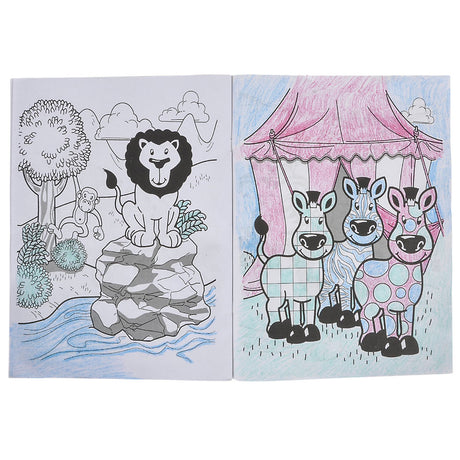Zoo Animal Coloring Book 9x11" (12 Pages) (1 DZ)