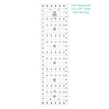 Sew Magnetic Cutting System Magnetic Cutting System - Self-Healing Magnetic Cutting Mat, Acrylic Magnetic Ruler, 20" X 24" Mat, 6.5" X 24" Ruler, Right-Handed System, 12 Magnets (1 Kit)