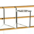 Sports Ball Display Chrome Slatwall Cap And Ball Display