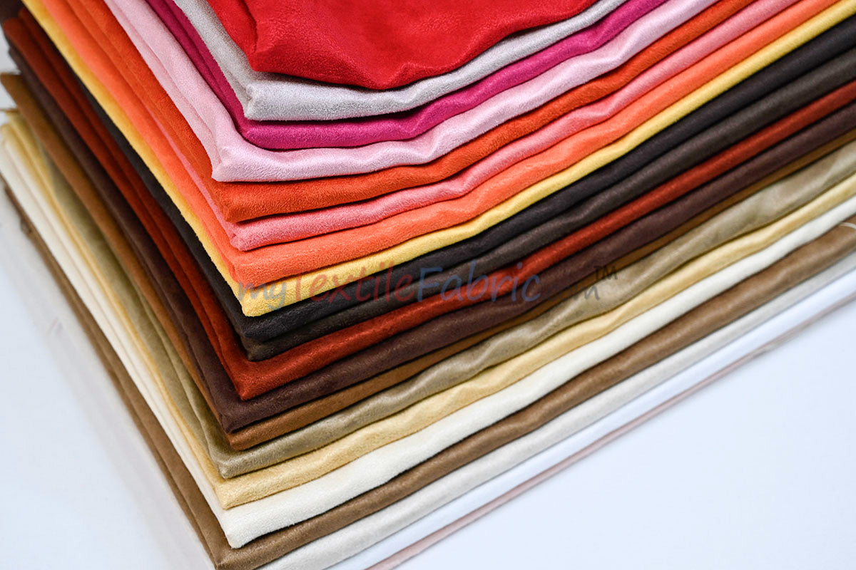 Microsuede Faux Suede Fabric - 40 Colors, 60" Width (Continuous Yards)