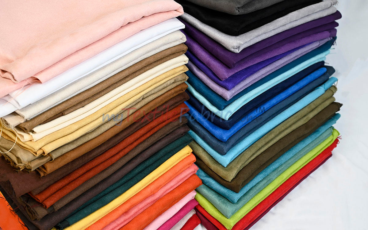 Microsuede Faux Suede Fabric - 40 Colors, 60" Width (Continuous Yards)