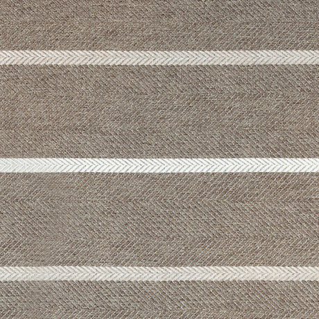 Sterling Herringbone Upholstery Woven by Sunbrella - Alpaca Stripes