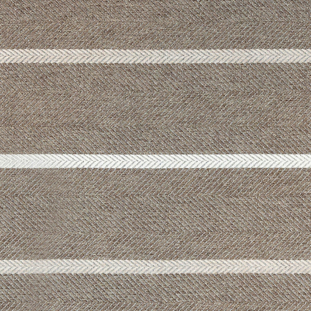 Sterling Herringbone Upholstery Woven by Sunbrella - Alpaca Stripes