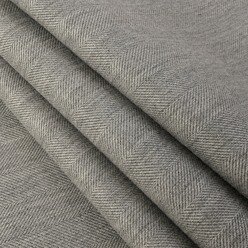 Switch Herringbone Twill by Sunbrella - Silver