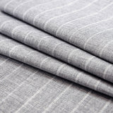 Ticking Striped Canvas by Sunbrella - Fog