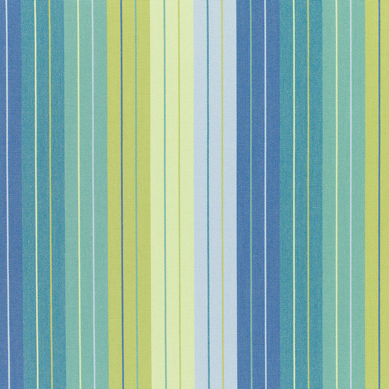 Seville Upholstery Woven by Sunbrella - Seaside Blue and Green Stripes